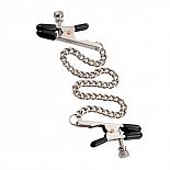 <strong>Цепочка для груди Phil Varone Rock Hard Nipple Clamps</strong> <br />
Серебристые цепочки. <div class="charTableblock"><div><span>Тип</span>: для сосков</div><div><span>Особенности</span>: с цепочкой</div><div><span>Производитель</span>: California Exotic Novelties, США</div></div> Цепочка для груди Phil Varone Rock Hard Nipple Clamps
Серебристые цепочки.