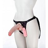 <strong>Страпон с вибрацией на регулируемом поясе Harness - 20,5 см.</strong> <br />
Раскрепощенные влюбленные парочки оценят возможность попробовать что-то оригинальное в сексе, с чем им и поможет этот отменный страпон с удобными трусиками-поясом, на которые крепится фаллоимитатор. <div class="charTableblock"><div><span>Длина, см</span>: 20.5</div><div><span>Диаметр, см</span>: 4.5</div><div><span>Длина, см</span>: 17-20</div><div><span>Диаметр, см</span>: 4</div><div><span>Материал</span>: киберкожа</div><div><span>Цвет</span>: телесный</div><div><span>Особенности</span>: комплект; vac-u-lock; с вибрацией</div></div> Страпон с вибрацией на регулируемом поясе Harness - 20,5 см. 
Раскрепощенные влюбленные парочки оценят возможность попробовать что-то оригинальное в сексе, с чем им и поможет этот отменный страпон с удобными трусиками-поясом, на которые крепится фаллоимитатор.