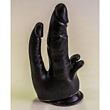 <strong>Чёрный двойной фаллоимитатор с клиторальными лепестками - 18,5 см.</strong> <br />
Фаллоимитатор на присоске для двойного проникновения с клиторальным стимулятором. <div class="charTableblock"><div><span>Длина, см</span>: 17</div><div><span>Диаметр, см</span>: 3.2</div><div><span>Материал</span>: ПВХ (PVC)</div><div><span>Цвет</span>: черный</div><div><span>Особенности</span>: двухголовый</div><div><span>Длина, см</span>: 17-20</div><div><span>Диаметр, см</span>: 3</div><div><span>Производитель</span>: Биоклон, Россия</div></div> Чёрный двойной фаллоимитатор с клиторальными лепестками - 18,5 см.
Фаллоимитатор на присоске для двойного проникновения с клиторальным стимулятором.