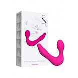 <strong>Безремневой перезаряжаемый страпон Eternal Swan с вибрацией - 16,8 см.</strong> <br />
Eternal Swan - безремневой страпон анатомической формы. <div class="charTableblock"><div><span>Длина, см</span>: 16.80</div><div><span>Диаметр, см</span>: 4.00</div><div><span>Длина, см</span>: 13-16</div><div><span>Диаметр, см</span>: 4</div><div><span>Материал</span>: силикон</div><div><span>Цвет</span>: красный/розовый</div><div><span>Особенности</span>: безремневой; с вибрацией</div></div> Безремневой перезаряжаемый страпон Eternal Swan с вибрацией - 16,8 см. 
Eternal Swan - безремневой страпон анатомической формы.