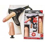 <strong>Телесный страпон Harness LESBI с вагинальной пробкой - 17 см. </strong> <br />
Новый и безумно-функциональный Harness-пояс для девушек. <div class="charTableblock"><div><span>Длина, см</span>: 17</div><div><span>Диаметр, см</span>: 3.5</div><div><span>Длина, см</span>: 17-20</div><div><span>Диаметр, см</span>: 3</div><div><span>Материал</span>: киберкожа</div><div><span>Цвет</span>: телесный</div><div><span>Особенности</span>: комплект; vac-u-lock; harness</div></div> Телесный страпон Harness LESBI с вагинальной пробкой - 17 см.
Новый и безумно-функциональный Harness-пояс для девушек.