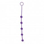 <strong>Фиолетовая анальная цепочка с 5 шариками JAMMY JELLY ANAL 5 BEADS VIOLET - 38 см.</strong> <br />
Фиолетовая анальная цепочка с 5 шариками JAMMY JELLY ANAL 5 BEADS VIOLET. <div class="charTableblock"><div><span>Длина, см</span>: 38</div><div><span>Диаметр, см</span>: 2</div><div><span>Материал</span>: ПВХ (PVC)</div><div><span>Цвет</span>: другой</div><div><span>Особенности</span>: шарики</div><div><span>Особенности</span>: без вибрации</div><div><span>Длина, см</span>: 25 и более</div><div><span>Диаметр, см</span>: 2</div></div> Фиолетовая анальная цепочка с 5 шариками JAMMY JELLY ANAL 5 BEADS VIOLET - 38 см. 
Фиолетовая анальная цепочка с 5 шариками JAMMY JELLY ANAL 5 BEADS VIOLET.
