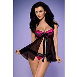<strong>Чувственная сорочка бэби-долл Roseberry babydoll с бантом на лифе</strong> <br />
Сексуальная сорочка ярко розового цвета украшена кружевными вставками на груди, контрастирующими с материалом сорочки и приковывающими внимание  к  соблазнительному декольте. <div class="charTableblock"><div><span>Размер</span>: S (42-44); M (44-46)</div><div><span>Цвет</span>: черный</div><div><span>Производитель</span>: Obsessive, Польша</div><div><span>В наличии</span>: S-M, черный с розовым</div></div> Чувственная сорочка бэби-долл Roseberry babydoll с бантом на лифе 
Сексуальная сорочка ярко розового цвета украшена кружевными вставками на груди, контрастирующими с материалом сорочки и приковывающими внимание  к  соблазнительному декольте.