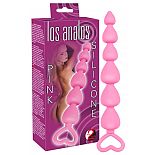 <strong>Розовый анальный стимулятор - 17,5 см.</strong> <br />
Розовый анальный стимулятор-цепочка изготовлен из нежнейшего на ощупь силикона и доставит вам незабываемое наслаждение. <div class="charTableblock"><div><span>Длина, см</span>: 17.5</div><div><span>Диаметр, см</span>: 2.4</div><div><span>Материал</span>: силикон</div><div><span>Цвет</span>: красный/розовый</div><div><span>Особенности</span>: цепочки, бусы</div><div><span>Особенности</span>: без вибрации</div><div><span>Длина, см</span>: 17-20</div><div><span>Диаметр, см</span>: 2</div></div> Розовый анальный стимулятор - 17,5 см. 
Розовый анальный стимулятор-цепочка изготовлен из нежнейшего на ощупь силикона и доставит вам незабываемое наслаждение.