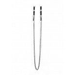 <strong>Серебристые металлические клипсы на соски с цепочкой </strong> <br />
Металлические зажимы для сосков без резиновых наконечников. <div class="charTableblock"><div><span>Тип</span>: для сосков</div><div><span>Особенности</span>: с цепочкой</div><div><span>Производитель</span>: OUCH by Shots Media BV, Нидерланды</div></div> Серебристые металлические клипсы на соски с цепочкой
Металлические зажимы для сосков без резиновых наконечников.