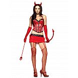 <strong>Костюм красной дьяволицы</strong> <br />
Костюм красной дьяволицы. <div class="charTableblock"><div><span>Размер</span>: XS (40-42)</div><div><span>Производитель</span>: Leg Avenue, США</div></div> Костюм красной дьяволицы 
Костюм красной дьяволицы.