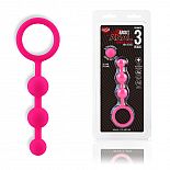 <strong>Анальные бусы из ультрабархатистого силикона 3 шарика</strong> <br />
Самый лучший мягкий и упругий материал для анальных игрушек - силикон. <div class="charTableblock"><div><span>Длина, см</span>: 13</div><div><span>Диаметр, см</span>: 2</div><div><span>Материал</span>: силикон</div><div><span>Цвет</span>: красный/розовый</div><div><span>Особенности</span>: цепочки, бусы</div><div><span>Особенности</span>: без вибрации</div><div><span>Длина, см</span>: 13-16</div><div><span>Диаметр, см</span>: 2</div></div> Анальные бусы из ультрабархатистого силикона 3 шарика 
Самый лучший мягкий и упругий материал для анальных игрушек - силикон.