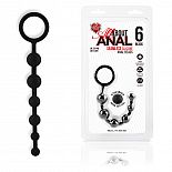 <strong>Анальные бусы из ультрабархатистого силикона 6 шариков</strong> <br />
Самый лучший мягкий и упругий материал для анальных игрушек - силикон. <div class="charTableblock"><div><span>Длина, см</span>: 21</div><div><span>Диаметр, см</span>: 2</div><div><span>Материал</span>: силикон</div><div><span>Цвет</span>: черный</div><div><span>Особенности</span>: цепочки, бусы</div><div><span>Особенности</span>: без вибрации</div><div><span>Длина, см</span>: 21-24</div><div><span>Диаметр, см</span>: 2</div></div> Анальные бусы из ультрабархатистого силикона 6 шариков 
Самый лучший мягкий и упругий материал для анальных игрушек - силикон.
