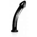 <strong>Чёрный изогнутый фаллоимитатор из стекла - 19 см.</strong> <br />
Чёрный изогнутый фаллоимитатор из стекла.  <div class="charTableblock"><div><span>Длина, см</span>: 19</div><div><span>Диаметр, см</span>: 2.54</div><div><span>Материал</span>: стекло</div><div><span>Цвет</span>: черный</div><div><span>Особенности</span>: без мошонки</div><div><span>Длина, см</span>: 17-20</div><div><span>Диаметр, см</span>: 2</div><div><span>Производитель</span>: Lovetoy, Китай</div></div> Чёрный изогнутый фаллоимитатор из стекла - 19 см. 
Чёрный изогнутый фаллоимитатор из стекла.