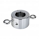 <strong>Стальной растяжитель мошонки с петлями для подвешивания грузов (большого размера)</strong> <br />
Одно из самых популярных приспособлений для СВТ - болстрeтчер (дословно растяжитель мошонки). <div class="charTableblock"> </div> Стальной растяжитель мошонки с петлями для подвешивания грузов (большого размера) 
Одно из самых популярных приспособлений для СВТ - болстрeтчер (дословно растяжитель мошонки).