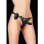 <strong>Чёрный страпон с вибрацией Vibrating Pleasure Strap-On - 14,5 см.</strong> <br />
Стильные лаковые трусики с мягкой подкладкой в передней части для комфортного использования. <div class="charTableblock"><div><span>Длина, см</span>: 14.5</div><div><span>Диаметр, см</span>: 3</div><div><span>Длина, см</span>: 13-16</div><div><span>Диаметр, см</span>: 3</div><div><span>Материал</span>: силикон</div><div><span>Цвет</span>: черный</div><div><span>Особенности</span>: комплект; с вибрацией</div></div> Чёрный страпон с вибрацией Vibrating Pleasure Strap-On - 14,5 см. 
Стильные лаковые трусики с мягкой подкладкой в передней части для комфортного использования.