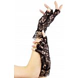 <strong>Короткие кружевные перчатки с открытыми пальчиками</strong> <br />
Короткие перчатки без пальчиков из плотного кружева станут прекрасным дополнением к любому комплекту. <div class="charTableblock"><div><span>Цвет</span>: черный</div><div><span>Производитель</span>: Fever, Великобритания</div><div><span>В наличии</span>: S-M-L, черный</div></div> Короткие кружевные перчатки с открытыми пальчиками 
Короткие перчатки без пальчиков из плотного кружева станут прекрасным дополнением к любому комплекту.