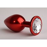 <strong>Анальная пробка 6,9х2,7см красная с прозрачным стразом 47108-2-MM</strong> <br />
"Металлическая пробка с ограничительным основанием для безопасного использования. <div class="charTableblock"><div><span>Длина, см</span>: 6,9</div><div><span>Диаметр, см</span>: 2,7</div><div><span>Материал</span>: металл</div><div><span>Цвет</span>: красный/розовый</div><div><span>Особенности</span>: пробка; ювелирка</div><div><span>Особенности</span>: без вибрации; гладкая</div><div><span>Длина, см</span>: 5-8</div><div><span>Диаметр, см</span>: 2</div><div><span>Цвет кристалла</span>: прозрачный</div></div> Анальная пробка 6,9х2,7см красная с прозрачным стразом 47108-2-MM
"Металлическая пробка с ограничительным основанием для безопасного использования.