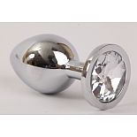 <strong>Анальная пробка серебряная с прозрачным кристаллом M 3,4х8,2 47064-1-MM</strong> <br />
<div class="charTableblock"><div><span>Длина, см</span>: 8,2</div><div><span>Диаметр, см</span>: 3,4</div><div><span>Материал</span>: металл</div><div><span>Цвет</span>: другой</div><div><span>Особенности</span>: пробка; ювелирка</div><div><span>Особенности</span>: без вибрации; гладкая</div><div><span>Длина, см</span>: 5-8</div><div><span>Диаметр, см</span>: 3</div><div><span>Цвет кристалла</span>: прозрачный</div></div> Анальная пробка серебряная с прозрачным кристаллом M 3,4х8,2 47064-1-MM