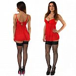 <strong>Красный бэби-долл с трусиками</strong> <br />
Красивый красный бэби-долл с кружевной отделкой. <div class="charTableblock"><div><span>Размер</span>: L (46-48)</div><div><span>Цвет</span>: красный, розовый</div></div> Красный бэби-долл с трусиками
Красивый красный бэби-долл с кружевной отделкой.