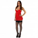 <strong>Страстный бэби-долл с кружевным лифом и трусиками</strong> <br />
Красивый бэби-долл с кружевной отделкой. <div class="charTableblock"><div><span>Размер</span>: M (44-46); L (46-48)</div><div><span>Цвет</span>: красный, розовый</div><div><span>Производитель</span>: Seven`til Midnight, США</div><div><span>В наличии</span>: M, красный; L, красный</div></div> Страстный бэби-долл с кружевным лифом и трусиками
Красивый бэби-долл с кружевной отделкой.