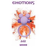 <strong>Сиреневое эрекционное виброколечко Emotions Minnie</strong> <br />
Эрекционное кольцо Emotions Minnie от Lola Toys откроет новые эрогенные зоны у Вас и Вашего партнера, а так же продлит минуты наслаждения. <div class="charTableblock"><div><span>Материал</span>: силикон</div><div><span>Цвет</span>: другой</div><div><span>Наличие вибрации</span>: с вибрацией</div><div><span>Тип</span>: кольцо</div><div><span>Особенности</span>: с дополнительной стимуляцией</div></div> Сиреневое эрекционное виброколечко Emotions Minnie 
Эрекционное кольцо Emotions Minnie от Lola Toys откроет новые эрогенные зоны у Вас и Вашего партнера, а так же продлит минуты наслаждения.