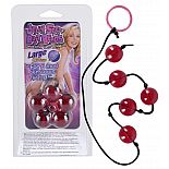 <strong>Цепочка анальных шариков с кольцом для изъятия</strong> <br />
Цепочка из 5 анальных шариков красного цвета. <div class="charTableblock"><div><span>Длина, см</span>: 40.00</div><div><span>Диаметр, см</span>: 2.10</div><div><span>Материал</span>: ПВХ (PVC)</div><div><span>Длина, см</span>: 25 и более</div><div><span>Диаметр, см</span>: 2</div></div> Цепочка анальных шариков с кольцом для изъятия
Цепочка из 5 анальных шариков красного цвета.