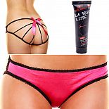 <strong>Трусики HUSTLER и водный лубрикант EROTIC FANTASY</strong> <br />
Нежный и бережный анальный лубрикант на водной основе, произведен в Швейцарии, не имеет запаха, с нейтральным вкусом. <div class="charTableblock"> </div> Трусики HUSTLER и водный лубрикант EROTIC FANTASY 
Нежный и бережный анальный лубрикант на водной основе, произведен в Швейцарии, не имеет запаха, с нейтральным вкусом.