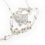 <strong>Серебристое колье на тело Farfalla</strong> <br />
Металлическая бабочка из мерцающих кристаллов. <div class="charTableblock"> </div> Серебристое колье на тело Farfalla
Металлическая бабочка из мерцающих кристаллов.