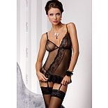 <strong>Тюлевый корсаж Estera с диагональной кружевной вставкой и трусиками-стринг</strong> <br />
В этом корсаже из нежного тюля вы будете выглядеть так, что от любого вашего движения по телу мужчины будет разливаться волна возбуждения. <div class="charTableblock"><div><span>Размер</span>: 1X (50-52); 2X (52-54)</div><div><span>Цвет</span>: черный</div><div><span>Производитель</span>: Casmir, Польша</div><div><span>В наличии</span>: XXL-XXXL, черный</div></div> Тюлевый корсаж Estera с диагональной кружевной вставкой и трусиками-стринг 
В этом корсаже из нежного тюля вы будете выглядеть так, что от любого вашего движения по телу мужчины будет разливаться волна возбуждения.