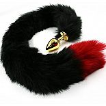 <strong>Золотистая анальная пробка с чёрно-красным хвостом из искусственного меха</strong> <br />
Анальная пробка из алюминия с украшением в виде длинного хвоста из искусственного меха, размер М. <div class="charTableblock"> </div> Золотистая анальная пробка с чёрно-красным хвостом из искусственного меха
Анальная пробка из алюминия с украшением в виде длинного хвоста из искусственного меха, размер М.