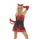 <strong> Игровой костюм Devil Outfit</strong> <br />
 Игровой костюм Devil Outfit 80% Polyamide 20% Elastane
В комплект входит:  платье, рожки и перчатки. <div class="charTableblock"> </div>  Игровой костюм Devil Outfit 
 Игровой костюм Devil Outfit 80% Polyamide 20% Elastane
В комплект входит:  платье, рожки и перчатки.