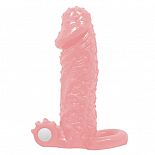 <strong>Телесная насадка с точками, клиторальным стимулятором и подхватом - 13,7 см.</strong> <br />
Насадка стимулирующая с кольцом для мошонки. Имеет вибратор для стимуляции клитора. <div class="charTableblock"><div><span>Материал</span>: TPE / TPR</div><div><span>Диаметр, см</span>: 4.00</div><div><span>Диаметр, см</span>: 4</div><div><span>Производитель</span>: Baile, Китай</div></div> Телесная насадка с точками, клиторальным стимулятором и подхватом - 13,7 см. 
Насадка стимулирующая с кольцом для мошонки. Имеет вибратор для стимуляции клитора.