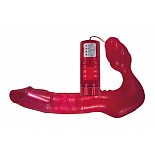 <strong>Безремневой вагинальный страпон с вибратором  17 см. Ride me red. (ToyJoy 9696)</strong> <br />
Водонепроницаемый безремневой страпон. Легкоуправляемый пульт. Прост в обращении. Не требует дополнительного ухода. Батарейки в комплект не входят. <div class="charTableblock"><div><span>Материал</span>: ПВХ (PVC)</div><div><span>Цвет</span>: красный/розовый</div><div><span>Особенности</span>: безремневой; с вибрацией</div><div><span>Производитель</span>: Toy Joy, Голландия</div></div> Безремневой вагинальный страпон с вибратором  17 см. Ride me red. (ToyJoy 9696) 
Водонепроницаемый безремневой страпон. Легкоуправляемый пульт. Прост в обращении. Не требует дополнительного ухода. Батарейки в комплект не входят.