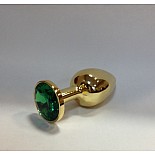 �������� ������ Butt Plug Gold Small Green 
�������� ������ Butt Plug Gold Small Green.