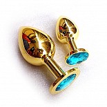�������� ������ Butt Plug Gold Small Blue 
�������� ������ Butt Plug Gold Blue.
