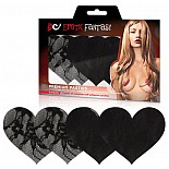 <strong>Черные кружевные и сатиновые пэстисы-сердца SATIN & LACE HEART EF-PS02</strong> <br />
Больше никаких неудобств и неудобного белья, когда одеваешь сексуальные платья и топы, например, на романтическое свидание! Добавьте сексуальности своему имиджу! Новые соблазнительные платья и топы без бретелей, красивое декольте - все может быть в Вашем новом стиле, и Вы можете не бояться, что будет открыто слишком много! Две пары пэстисов в форме сердец - классические черные с покрытием из сатина и гламурные сердца, покрытые черным кружевом. <div class="charTableblock"> </div> Черные кружевные и сатиновые пэстисы-сердца SATIN & LACE HEART EF-PS02 
Больше никаких неудобств и неудобного белья, когда одеваешь сексуальные платья и топы, например, на романтическое свидание! Добавьте сексуальности своему имиджу! Новые соблазнительные платья и топы без бретелей, красивое декольте - все может быть в Вашем новом стиле, и Вы можете не бояться, что будет открыто слишком много! Две пары пэстисов в форме сердец - классические черные с покрытием из сатина и гламурные сердца, покрытые черным кружевом.