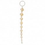 <strong>Золотые анальные бусы EXTREME</strong> <br />
Девушки любят золото и любят украшения! Золотые анальные бусы с максимальным диаметром бусинок до 2,5 см на гибком стержне помогут попробовать новое вместе с партнером! Красивая игрушка, которая отлично подходит для новичков из-за небольшого диаметра и и большой длины, чтобы позволит подобрать нужную степень введения цепочки. Длина цепочки 26 см. Выполнена из безопасного нетоксичного ПВХ. <div class="charTableblock"><div><span>Длина, см</span>: 26</div><div><span>Диаметр, см</span>: 2.5</div><div><span>Материал</span>: ПВХ (PVC)</div><div><span>Цвет</span>: другой</div><div><span>Особенности</span>: цепочки, бусы</div><div><span>Длина, см</span>: 25 и более</div><div><span>Диаметр, см</span>: 2</div></div> Золотые анальные бусы EXTREME 
Девушки любят золото и любят украшения! Золотые анальные бусы с максимальным диаметром бусинок до 2,5 см на гибком стержне помогут попробовать новое вместе с партнером! Красивая игрушка, которая отлично подходит для новичков из-за небольшого диаметра и и большой длины, чтобы позволит подобрать нужную степень введения цепочки. Длина цепочки 26 см. Выполнена из безопасного нетоксичного ПВХ.