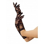 <strong>Перчатки, Черный</strong> <br />
Эластичные ажурные перчатки до локтя. <div class="charTableblock"> </div> Перчатки, Черный 
Эластичные ажурные перчатки до локтя.