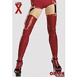    Latex Stockings Red 
 -   .