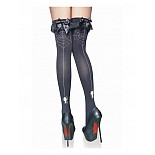 <strong>Чулки ведьмы с паутиной черные 02525OS</strong> <br />
Черные непрозрачные чулки ведьмы с рисунком в виде паутины и паука. <div class="charTableblock"><div><span>Размер</span>: S (42-44); M (44-46); L (46-48)</div></div> Чулки ведьмы с паутиной черные 02525OS 
Черные непрозрачные чулки ведьмы с рисунком в виде паутины и паука.