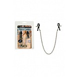 <strong>Зажимы на соски Nipple Clamps Silver Beaded с цепью металлические</strong> <br />
Зажимы на соски Nipple Clamps Silver Beaded соединенные между собой цепью. <div class="charTableblock"><div><span>Тип</span>: для сосков</div><div><span>Особенности</span>: с цепочкой</div><div><span>Производитель</span>: California Exotic Novelties, США</div></div> Зажимы на соски Nipple Clamps Silver Beaded с цепью металлические
Зажимы на соски Nipple Clamps Silver Beaded соединенные между собой цепью.