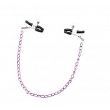 <strong>Украшения на соски Metal Nipple Chain</strong> <br />
Цепочка с прищепками на соски. <div class="charTableblock"><div><span>Тип</span>: для сосков</div><div><span>Особенности</span>: с цепочкой</div></div> Украшения на соски Metal Nipple Chain
Цепочка с прищепками на соски.