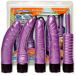 <strong>Набор вибраторов</strong> <br />
Набор латексных вибраторов сиреневого цвета. <div class="charTableblock"> </div> Набор вибраторов 
Набор латексных вибраторов сиреневого цвета.