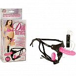 <strong>Две вибро-насадки с трусиками DUAL HARNESS 1505-04 BX SE</strong> <br />
Черные трусики регулирующегося Размера с двумя вибро-насадками ярко-розового цвета из ПВХ. <div class="charTableblock"><div><span>Длина, см</span>: 16</div><div><span>Диаметр, см</span>: 4</div><div><span>Длина, см</span>: 13-16</div><div><span>Диаметр, см</span>: 4</div><div><span>Материал</span>: ПВХ (PVC)</div><div><span>Цвет</span>: красный/розовый</div><div><span>Особенности</span>: комплект; с вибрацией; с дополнительной стимуляцией</div></div> Две вибро-насадки с трусиками DUAL HARNESS 1505-04 BX SE 
Черные трусики регулирующегося Размера с двумя вибро-насадками ярко-розового цвета из ПВХ.