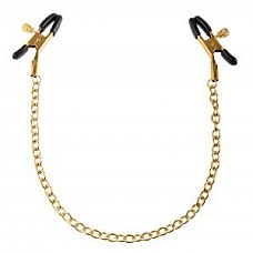 ׸      Gold Chain Nipple Clamps 
           .