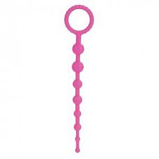 <strong>Розовая силиконовая цепочка Booty Call X-10 Beads</strong> <br />
Силиконовая анальная цепочка, имеет 8 шариков-звеньев разного диаметра.<div class="charTableblock"><div><span>Длина, см</span>: 25</div><div><span>Диаметр, см</span>: 2</div><div><span>Материал</span>: силикон</div><div><span>Цвет</span>: красный/розовый</div><div><span>Особенности</span>: цепочки, бусы</div><div><span>Длина, см</span>: 25 и более</div><div><span>Диаметр, см</span>: 2</div></div> Розовая силиконовая цепочка Booty Call X-10 Beads 
Силиконовая анальная цепочка, имеет 8 шариков-звеньев разного диаметра.