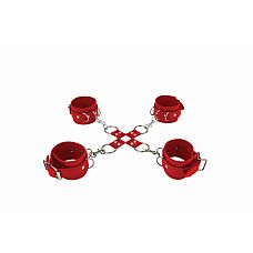 �������� ��� ������� Hand And Legcuffs Red SH-OU050RED 
�������� ����, ������� �� ���� ������ ���������� (������ - 5,5 ��), ������������� �� ����.