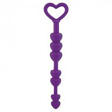 <strong>Анальная цепочка сиреневого цвета Lia Love Beads</strong> <br />
Упругие шарики из силикона разного диаметра в виде сердечек.<div class="charTableblock"><div><span>Длина, см</span>: 21</div><div><span>Диаметр, см</span>: 2.5</div><div><span>Материал</span>: силикон</div><div><span>Цвет</span>: другой</div><div><span>Особенности</span>: цепочки, бусы</div><div><span>Длина, см</span>: 21-24</div><div><span>Диаметр, см</span>: 2</div></div> Анальная цепочка сиреневого цвета Lia Love Beads 
Упругие шарики из силикона разного диаметра в виде сердечек.