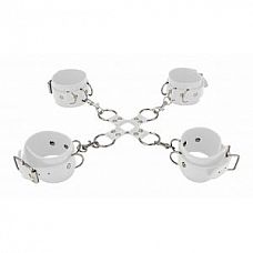 <strong>Белый комплект оков Hand And Legcuffs </strong> <br />
Комплект оков, состоит из пары мягких наручников, изготовленных из кожи.<div class="charTableblock"><div><span>Материал</span>: кожа</div><div><span>Цвет</span>: белый</div><div><span>Производитель</span>: OUCH by Shots Media BV, Нидерланды</div></div> Белый комплект оков Hand And Legcuffs  
Комплект оков, состоит из пары мягких наручников, изготовленных из кожи.