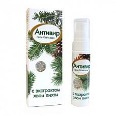<strong>Гель-бальзам Антивир с экстрактом хвои пихты - 30 гр.</strong> <br />
Гель-бальзам «Антивир» - универсальное ранозаживляющее средство.<div class="charTableblock"> </div> Гель-бальзам Антивир с экстрактом хвои пихты - 30 гр.
Гель-бальзам «Антивир» - универсальное ранозаживляющее средство.