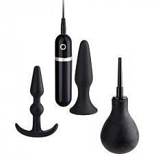 <strong>Набор чёрных анальных стимуляторов </strong> <br />
Набор включает в себя: анальную втулку, анальную пробку с вибрацией, очищающую грушу.<div class="charTableblock"> </div> Набор чёрных анальных стимуляторов  
Набор включает в себя: анальную втулку, анальную пробку с вибрацией, очищающую грушу.