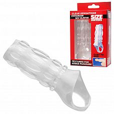        Clear Sensations Enhancer Sex Sleeve - 11.5 . 
         ,      ,   .
