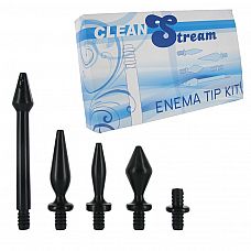 <strong>Набор насадок для клизм в пластиковом кейсе CLEAN STREAM</strong> <br />
Черный набор из 4 пластиковых насадок для клизм, которые одеваются на любую резиновую грелку.<div class="charTableblock"> </div> Набор насадок для клизм в пластиковом кейсе CLEAN STREAM 
Черный набор из 4 пластиковых насадок для клизм, которые одеваются на любую резиновую грелку.