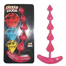 <strong>Розовый анальный стимулятор-ёлочка - 17,5 см.</strong> <br />
Анальный стимулятор выполнен в виде цепочки из кристаллов различного Размера.<div class="charTableblock"><div><span>Длина, см</span>: 17.5</div><div><span>Диаметр, см</span>: 2.5</div><div><span>Материал</span>: ПВХ (PVC)</div><div><span>Цвет</span>: красный/розовый</div><div><span>Особенности</span>: цепочки, бусы</div><div><span>Длина, см</span>: 17-20</div><div><span>Диаметр, см</span>: 2</div></div> Розовый анальный стимулятор-ёлочка - 17,5 см. 
Анальный стимулятор выполнен в виде цепочки из кристаллов различного Размера.